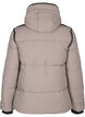 Korte puffer jas met contrastdetails, Beige, Packshot image number 1