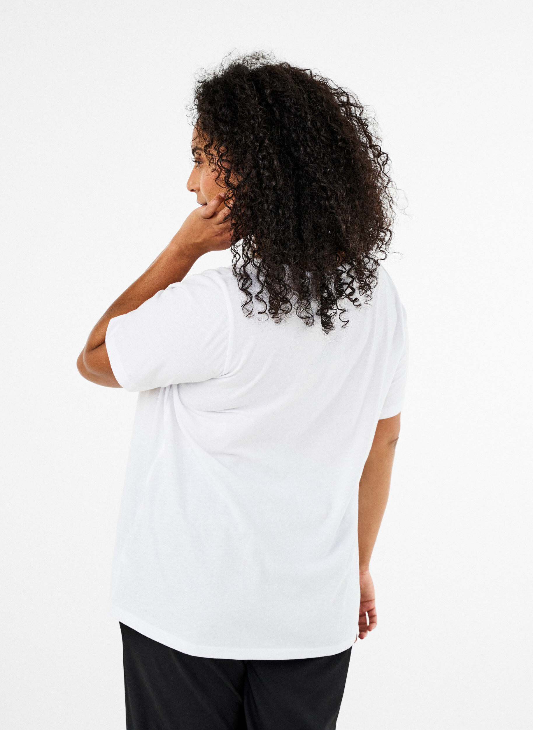 ZizziFLASH - T-shirt met motief, Wit, Model image number 2