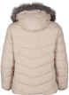 Kort pufferjack met capuchon, Beige, Packshot image number 1