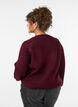 Trui met parelborduursel, Rood, Model image number 2
