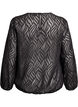 Chiffon blouse met een textuurpatroon, Zwart, Packshot image number 1