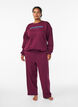 Joggingbroek met zakken, Donker Bordeaux, Model image number 0