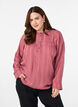 Blouse met ton-sur-ton textuur en knopen, Roze, Model image number 0