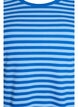 Gestreept T-shirt met geribbelde textuur, Blauw, Packshot image number 2