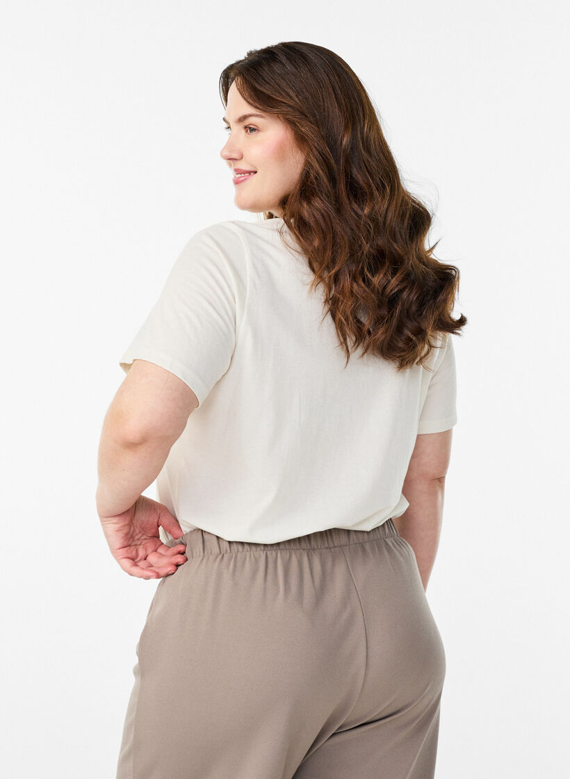 FLASH - T-shirt met print, Wit, Model image number 2