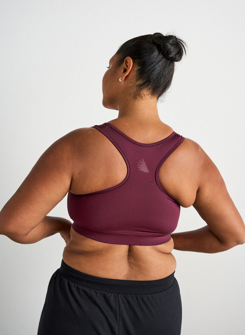Sport-bh met racerback, Rood, Model image number 2