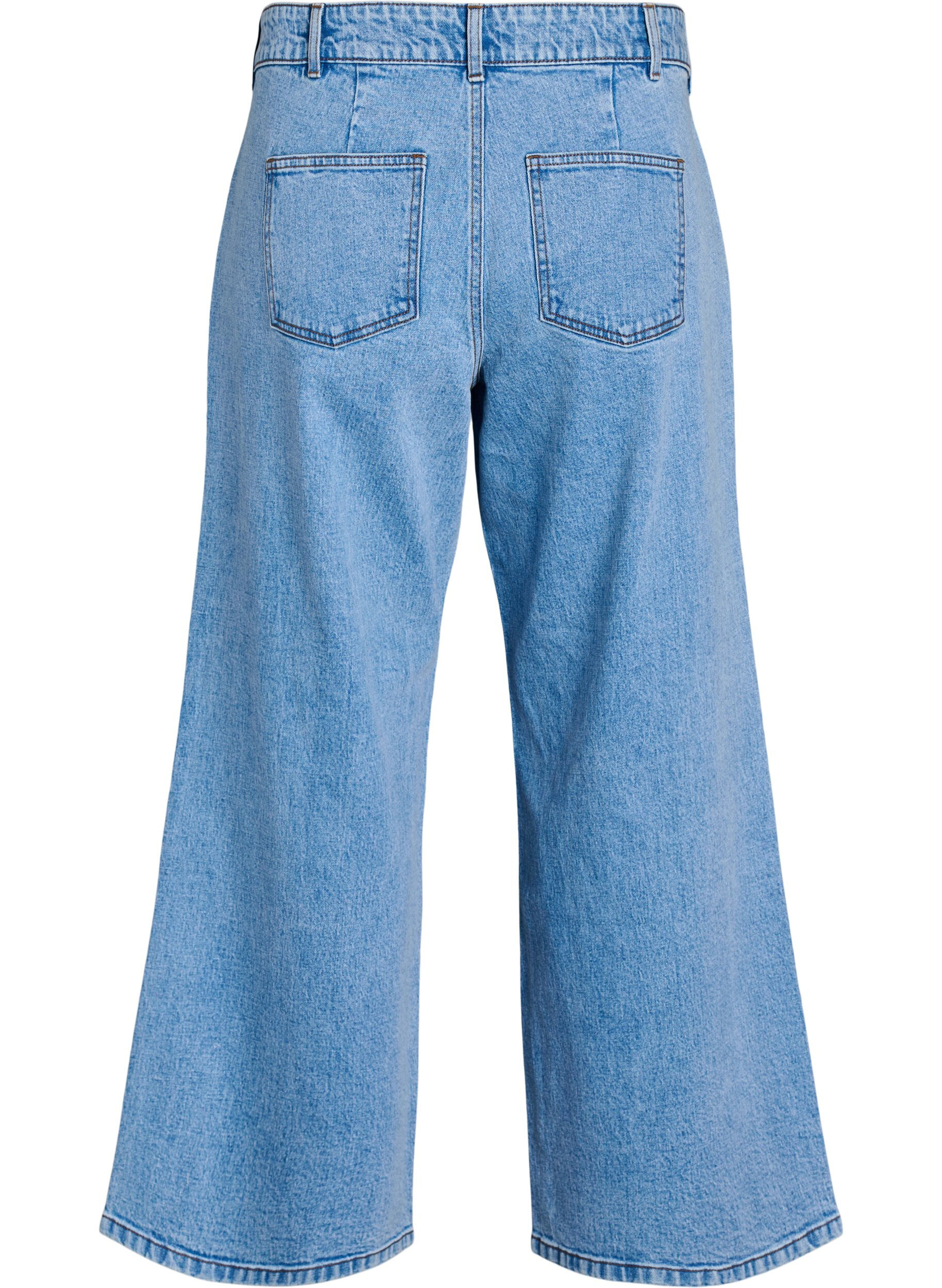 ZizziHigh waist wijde pijpen jeans, Blauw, Packshot image number 1