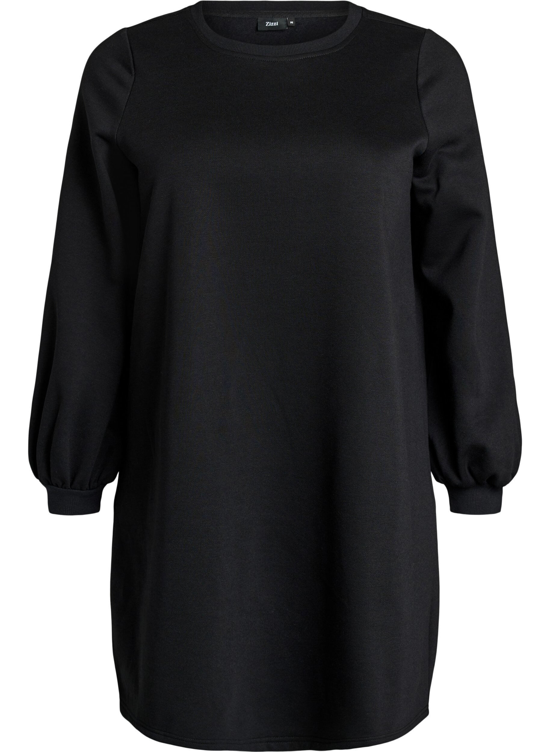 Korte sweaterjurk met ballonmouwen