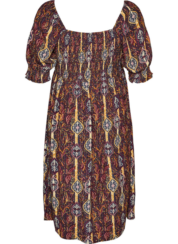 Zomerjurk in viscose met paisley print, Paars, Packshot image number 1