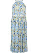 Gebloemde maxi-jurk met halternek, Wrought Iron AOP, Packshot image number 0