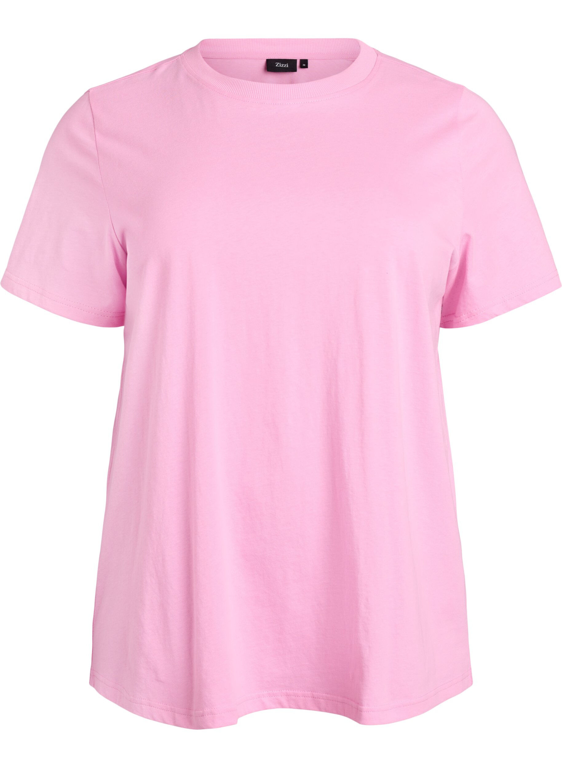 Basic katoenen T-shirt met ronde hals