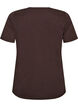 T-shirt met motief, Bruin, Packshot image number 1