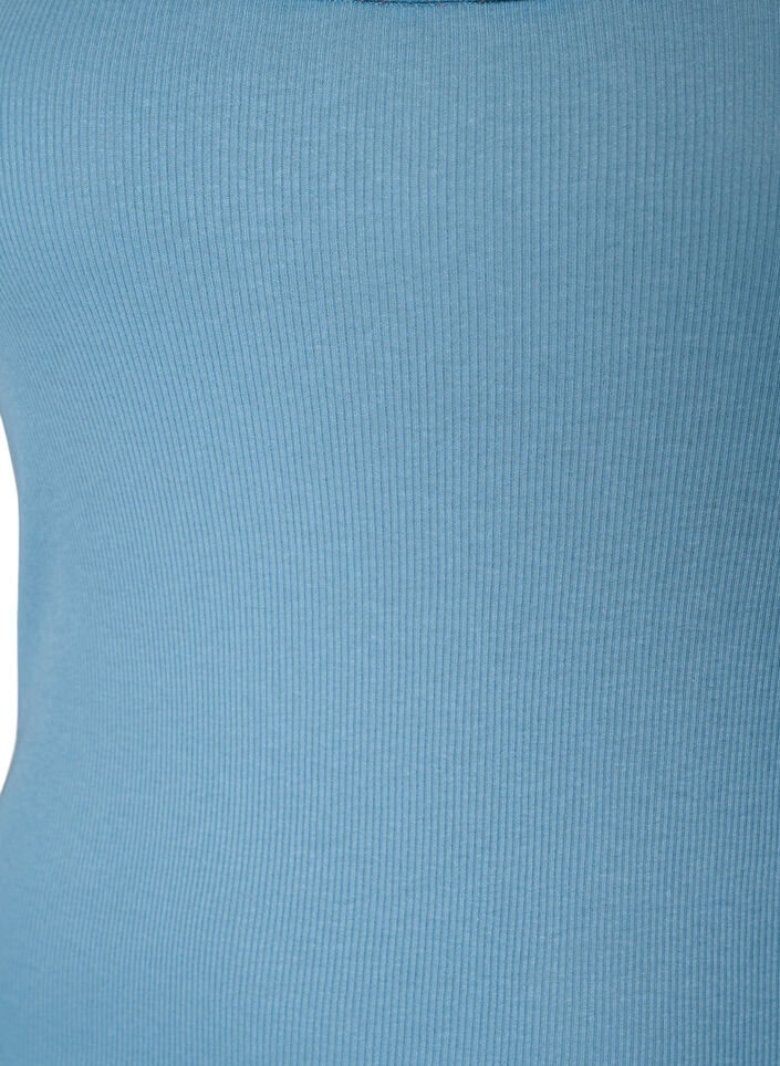 Top met kant, Blauw, Packshot image number 2
