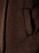 Teddy jas met contrast details, Bruin, Packshot image number 2