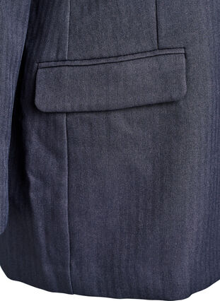 ZizziKlassieke blazer met zakken, Dark Grey , Packshot image number 3
