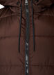 Lange vest met capuchon en zakken, Bruin, Packshot image number 2