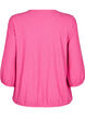 Blouse met textuur en 3/4 mouwen, Roze, Packshot image number 1