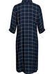 Lange geruite overhemdjurk, Blauw, Packshot image number 1