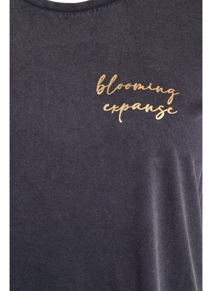 T-shirt in biologisch katoen met een coole print, Grijs, Packshot image number 2