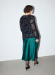 Satijnen midirok, Groen, Model image number 1