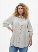 Shirt met gestreept patroon, Wit, Model image number 0