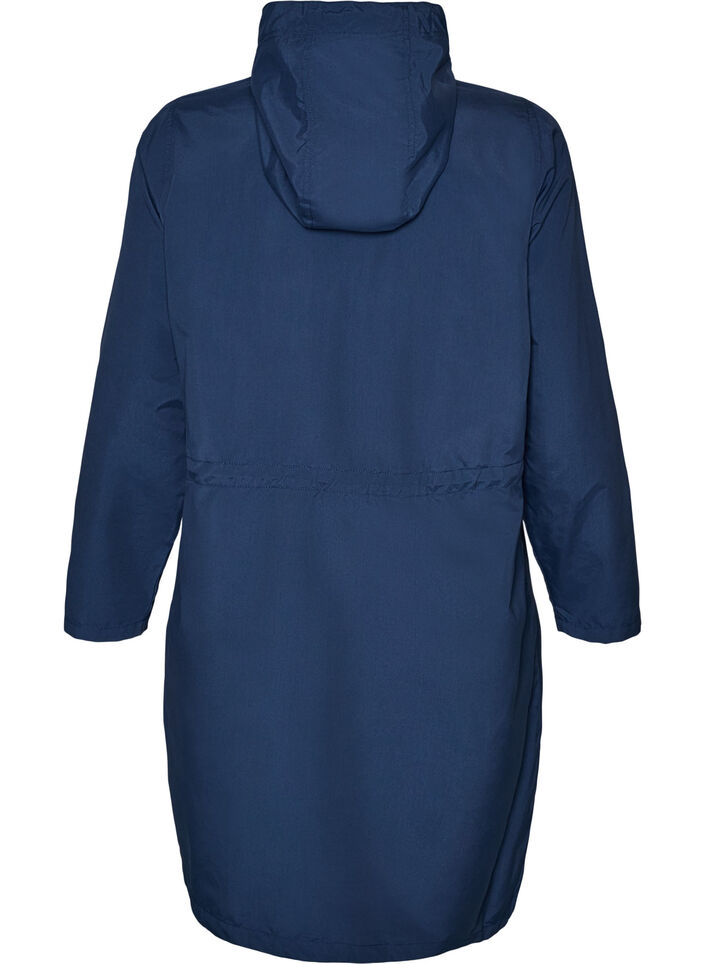 Lichtgewicht parka met een capuchon, Blauw, Packshot image number 1