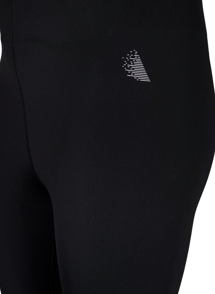 Korte sportlegging met zak, Zwart, Packshot image number 2