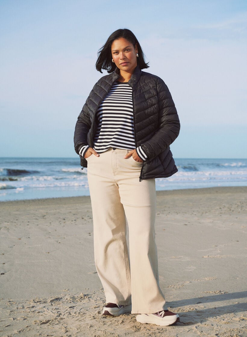 Lichtgewicht jas met zakken, Zwart, Image image number 0