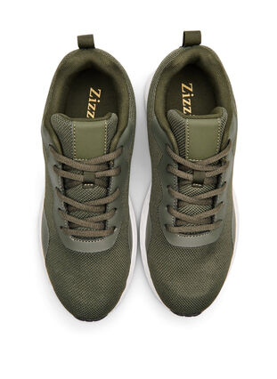ZizziWide fit - Meshsneakers, Groen, Packshot image number 2