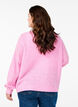 Gebreide cardigan met wol en knoopsluiting, Begonia Pink Mel., Model image number 1