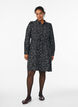 Shirt jurk met strikceintuur en print, Zwart, Model image number 1