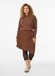 Korte rok van corduroy, Bruin, Model image number 1