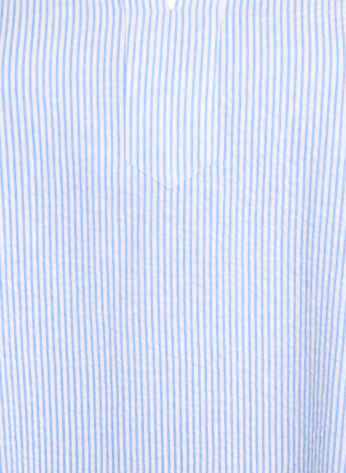 Korte gestreepte jurk met ruches, Skyway Stripe, Packshot