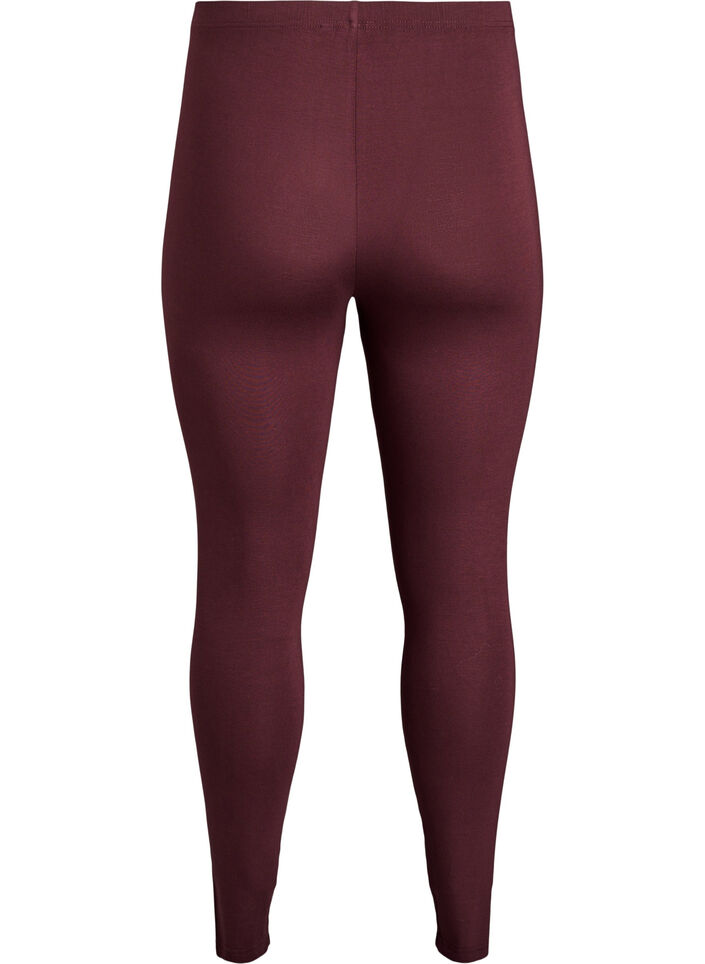 Basisleggings met extra lengte, Donker Bordeaux, Packshot image number 1