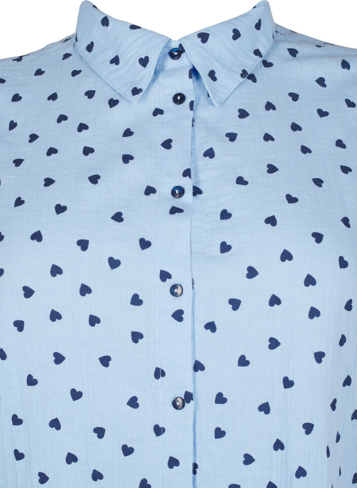 Shirtblouse met 3/4 mouwen, D.R.Blue N.A.Hearts, Packshot