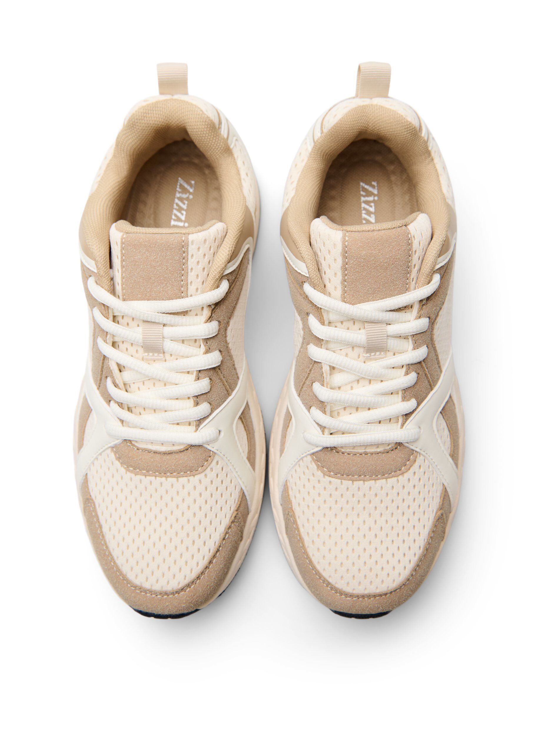 ZizziSportieve sneakers met mesh, Beige, Packshot image number 2