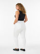 Amy super slim fit jeans met hoge taille, Wit, Model image number 1