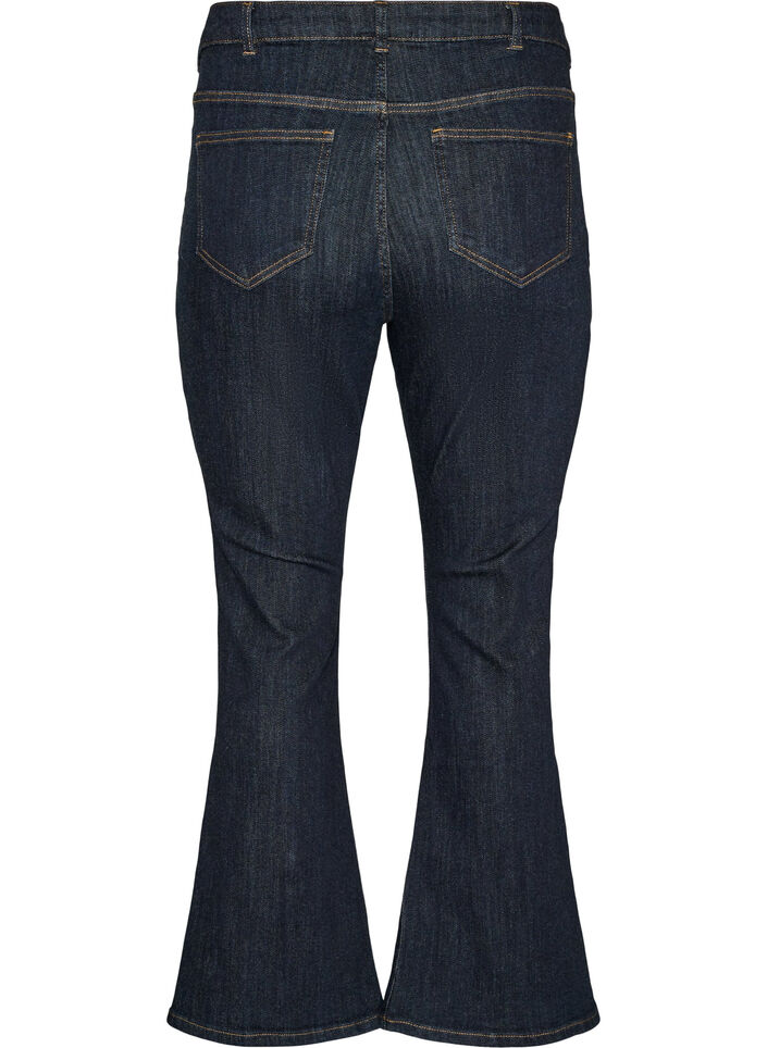 Ellen bootcut jeans met hoge taille, Blauw, Packshot image number 1