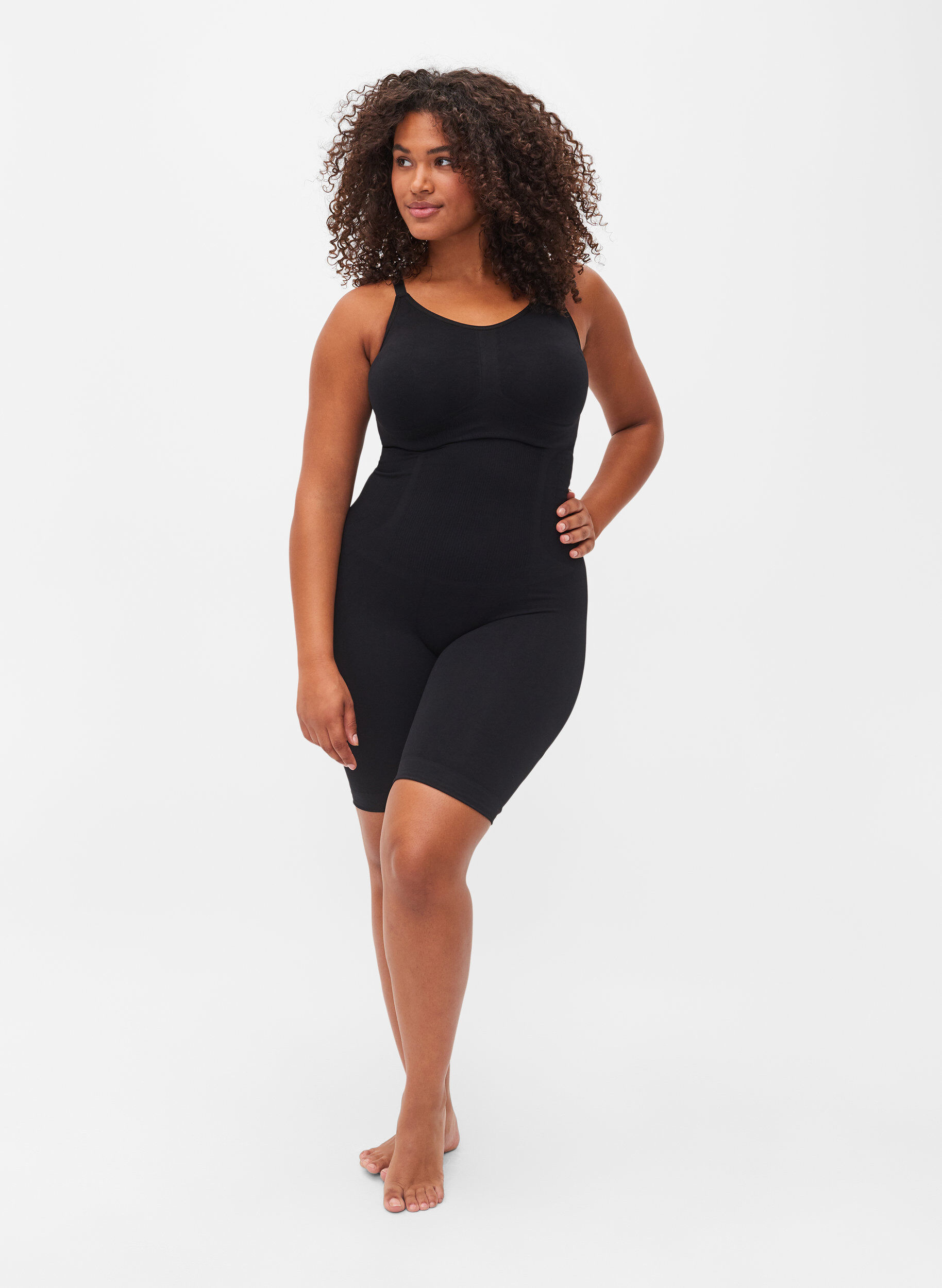 ZizziShapewear bodysuit, Zwart, Model image number 1
