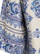 Viscose blouse met 3/4-mouwen en patroon, Blauw, Packshot image number 3