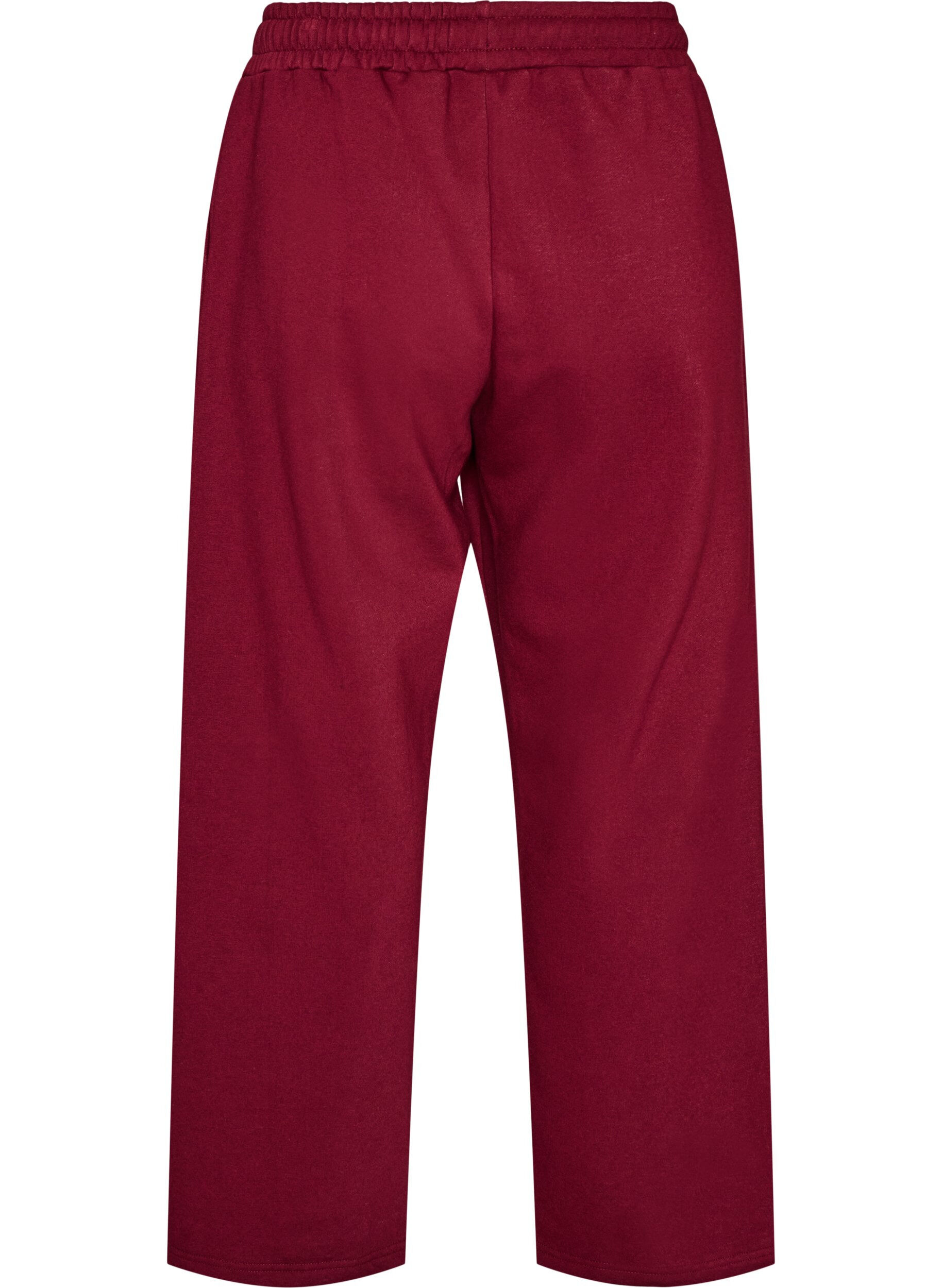ZizziJoggingbroek met zakken, Rood, Packshot image number 1