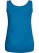 Effen basic top in katoen, Blauw, Packshot image number 1