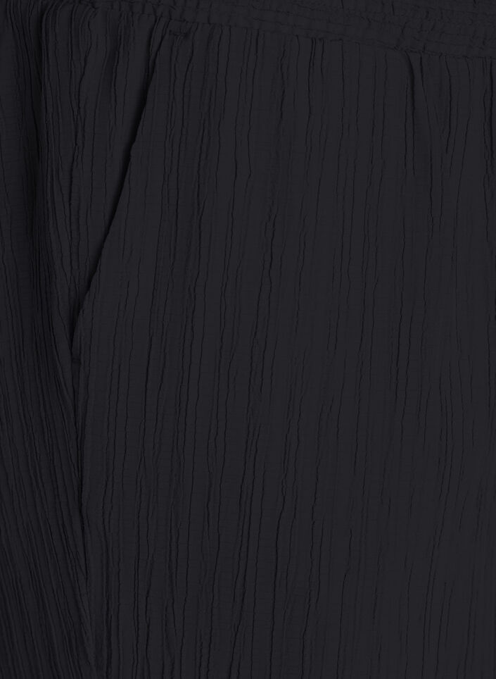 FLASH - High waist broek met wide fit pijpen, Zwart, Packshot image number 2