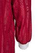 Jersey blouse met een textuur en contrasterende details, Rood, Packshot image number 3