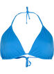 Effen triangel bikinitopje, Blauw, Packshot image number 0