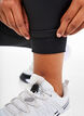 Sportlegging met fleecevoering, Zwart, Model image number 3