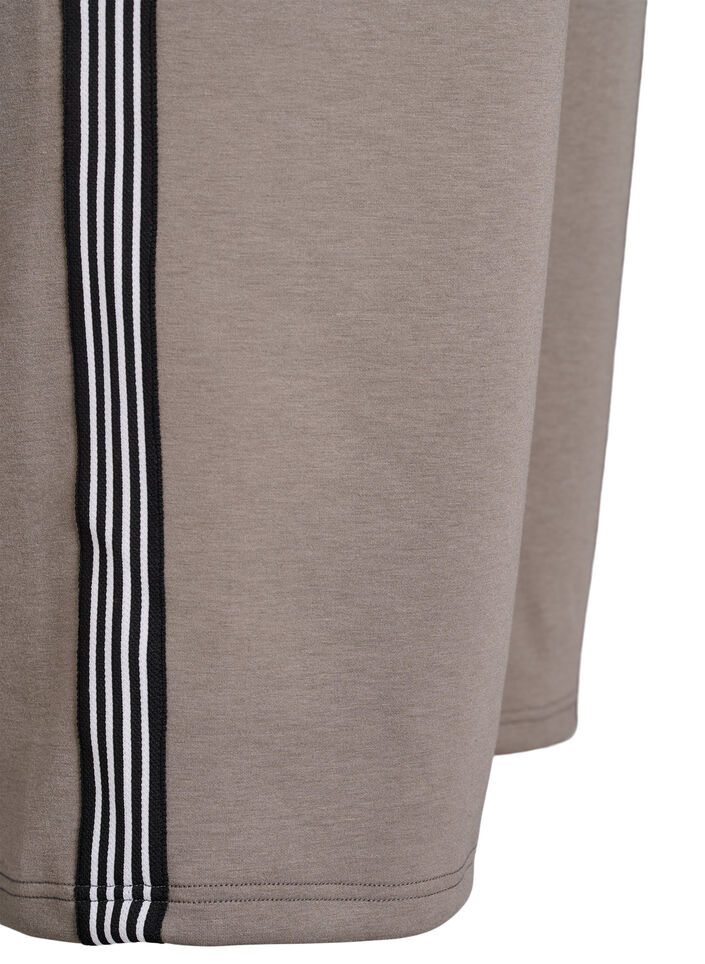 Broek met zijstrepen, Beige, Packshot image number 3