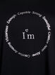 T-shirt met print, Zwart, Packshot image number 2