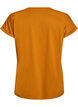 T-shirt met korte mouwen in een katoenmix, Oranje, Packshot image number 1