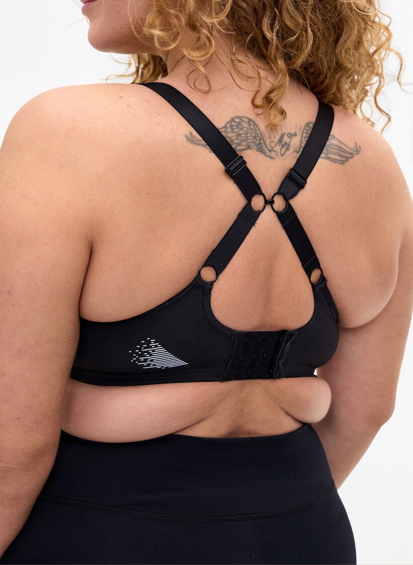 CORE, HIGH SUPPORT WIRE BRA - Sportbeha met beugel, Black, Model